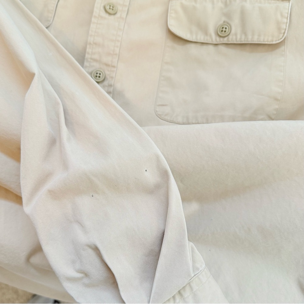 Polo Sport Men Whitfield long sleeve button-down shirt Khaki  Cotton Size XXL - Picture 6 of 12